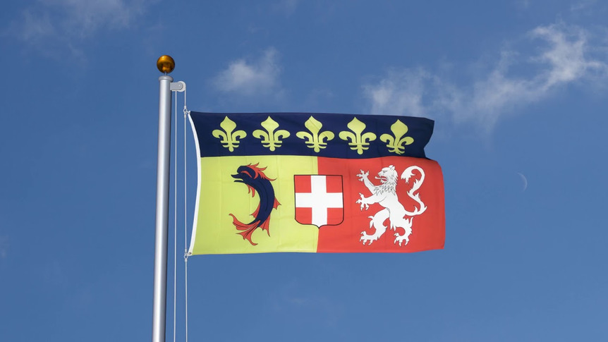Rhône Alpes - Flagge 90 x 150 cm