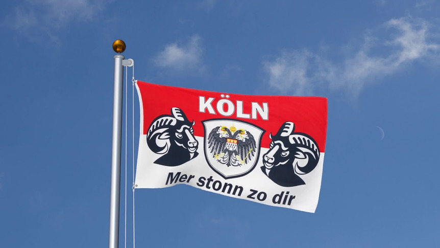Köln Mer stonn zo dir - Flagge 90 x 150 cm