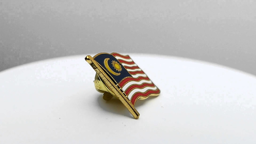 Malaysia - Flaggen Pin 2 x 2 cm