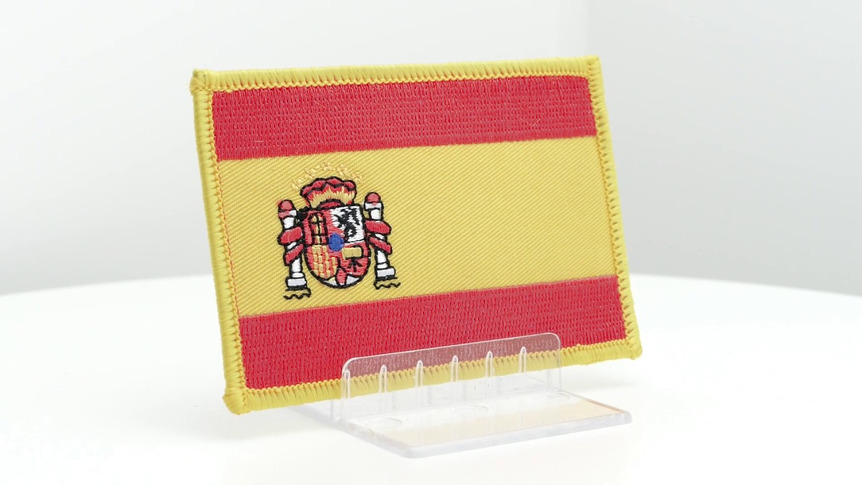 Spanien mit Wappen - Aufnäher 6 x 8 cm
