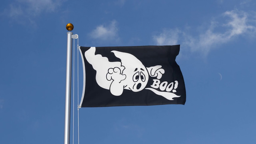 Halloween Ghost with Boo - 3x5 ft Flag