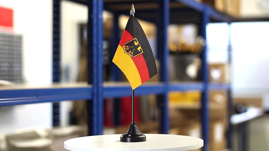 Deutschland Dienstflagge - Tischflagge 10 x 15 cm