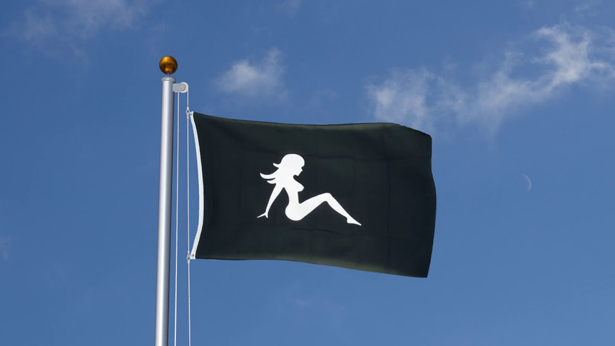 Lady Pin-Up Girl - 3x5 ft Flag