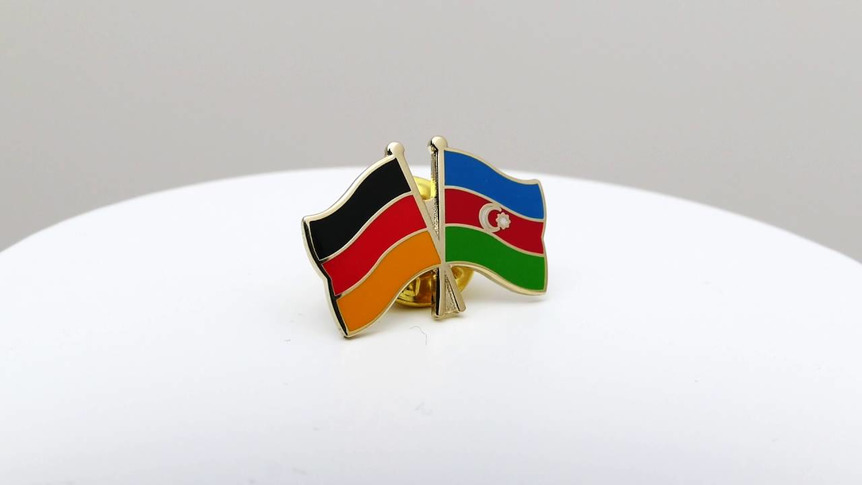 Deutschland + Aserbaidschan - Freundschaftspin