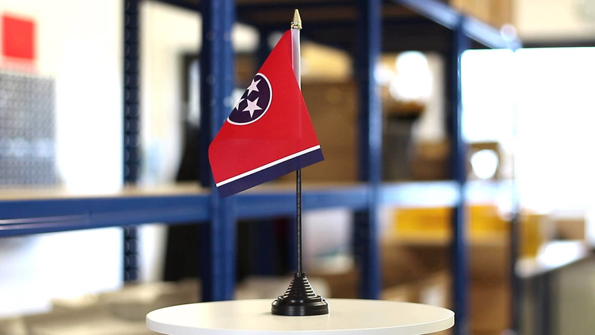 Tennessee - Mini drapeau de table 10 x 15 cm