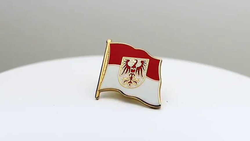 Brandenburg - Flaggen Pin 2 x 2 cm