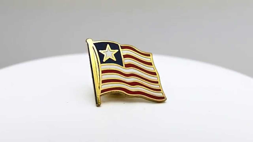 Liberia - Flaggen Pin 2 x 2 cm