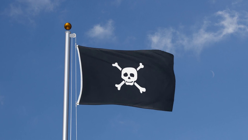 Pirat Richard Worley klein - Flagge 90 x 150 cm