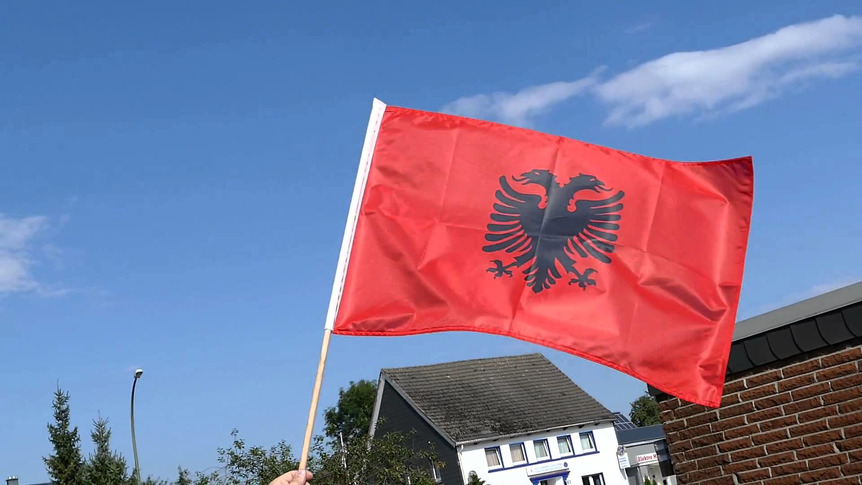 Albania - Hand Waving Flag PRO 2x3 ft