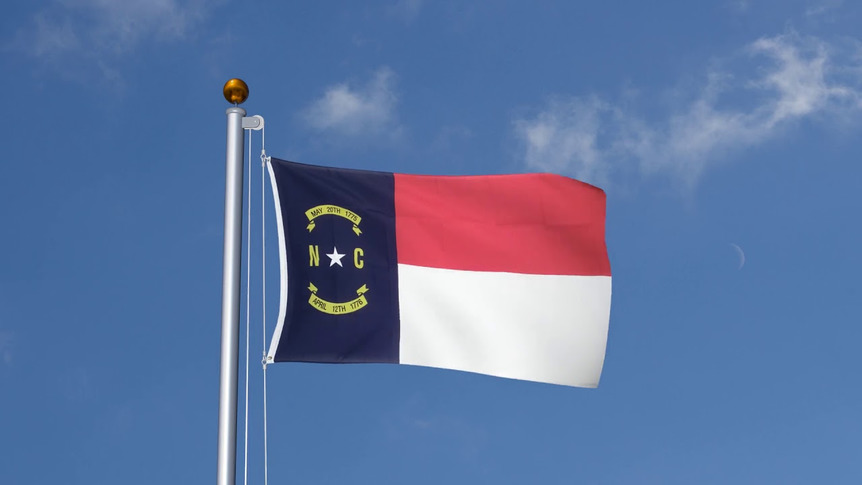 North Carolina - Flagge 90 x 150 cm