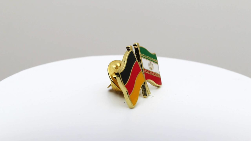 Deutschland + Iran - Freundschaftspin