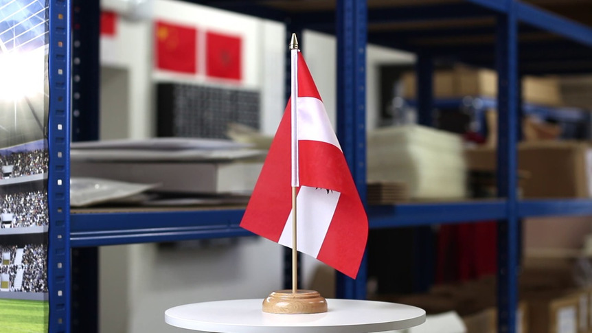 Austria eagle - Table Flag 6x9", wooden
