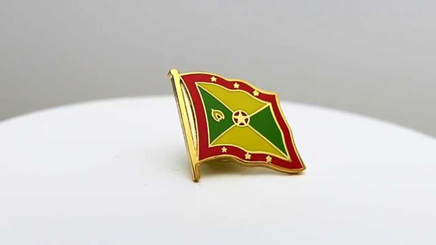 Grenada - Flaggen Pin 2 x 2 cm