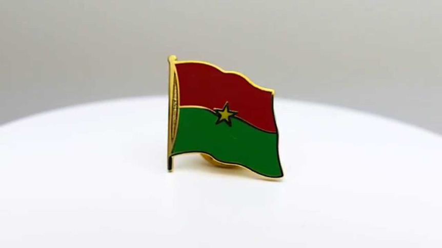 Burkina Faso - Flaggen Pin 2 x 2 cm