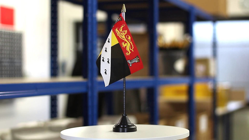 Île Norfolk - Mini drapeau de table 10 x 15 cm