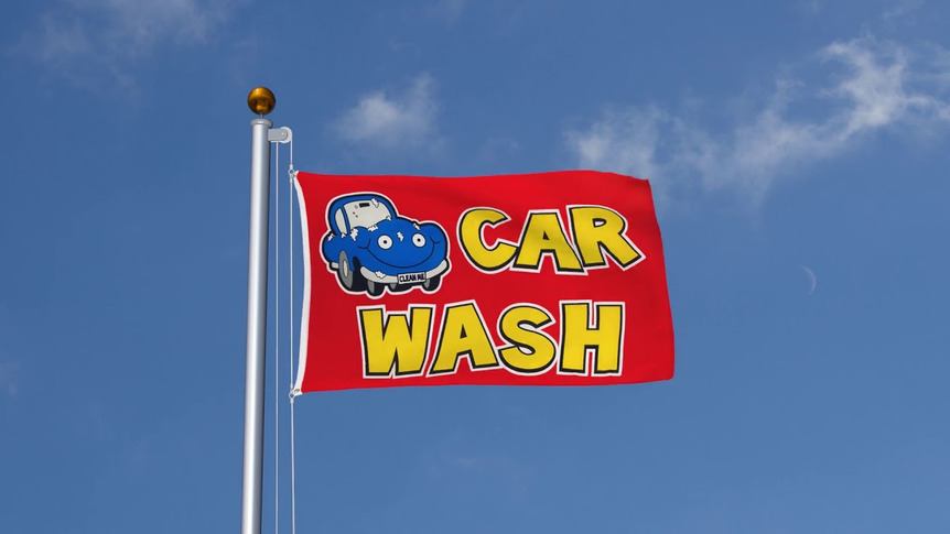 Car Wash - 3x5 ft Flag