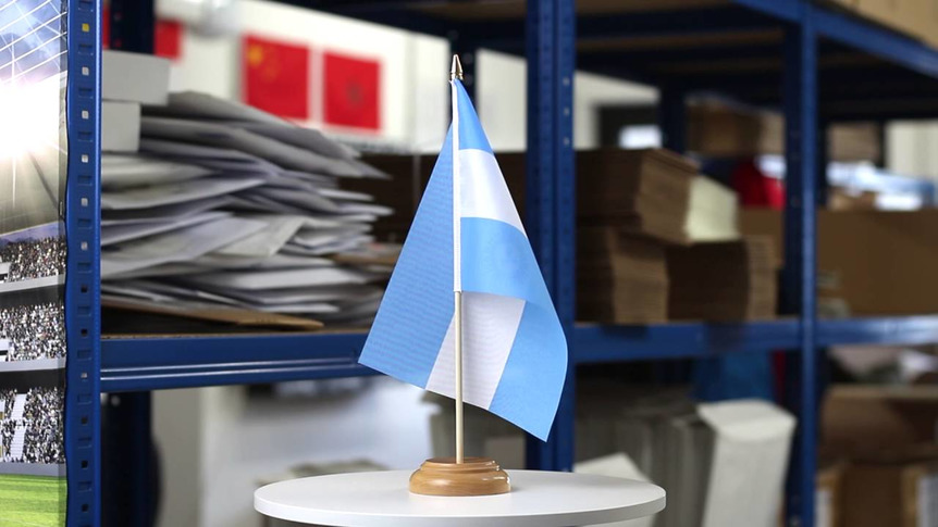 Argentina - Table Flag 6x9", wooden