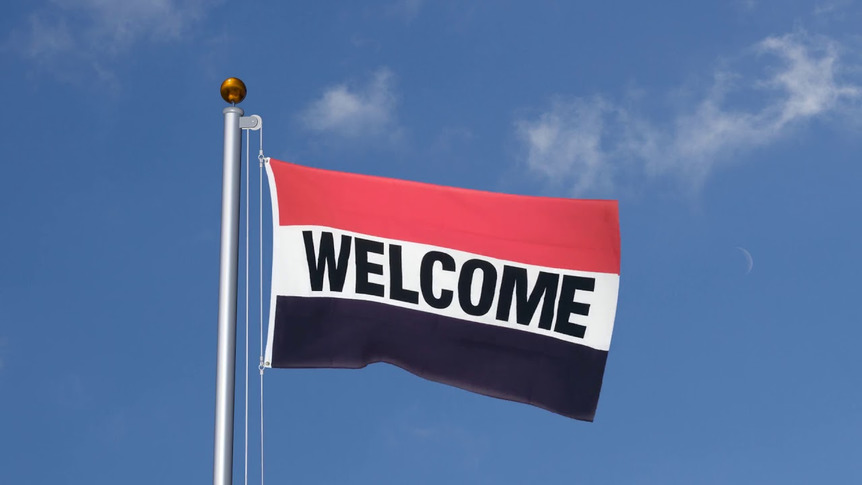 Welcome - 3x5 ft Flag
