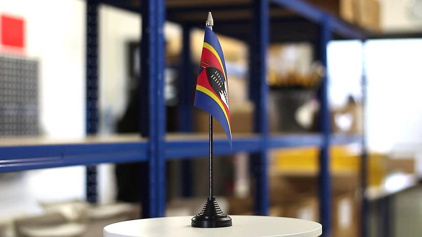 Swaziland - Mini drapeau de table 10 x 15 cm