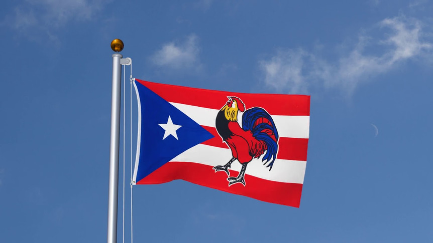 Puerto Rico Cock - 3x5 ft Flag
