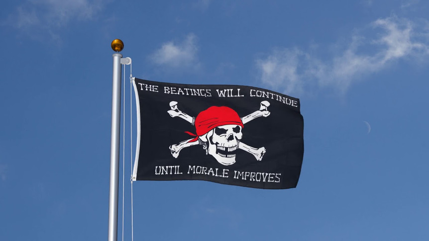 Pirat Moral - Flagge 90 x 150 cm