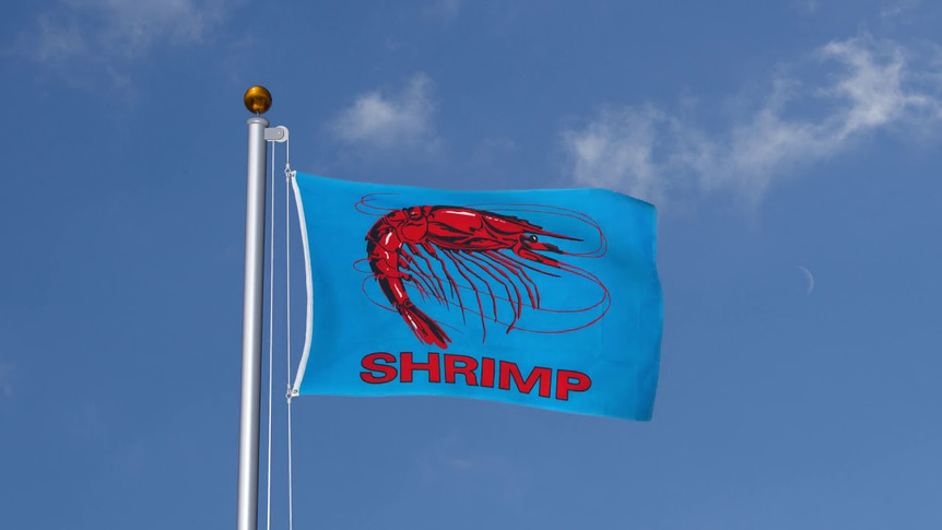Shrimp blue - 3x5 ft Flag
