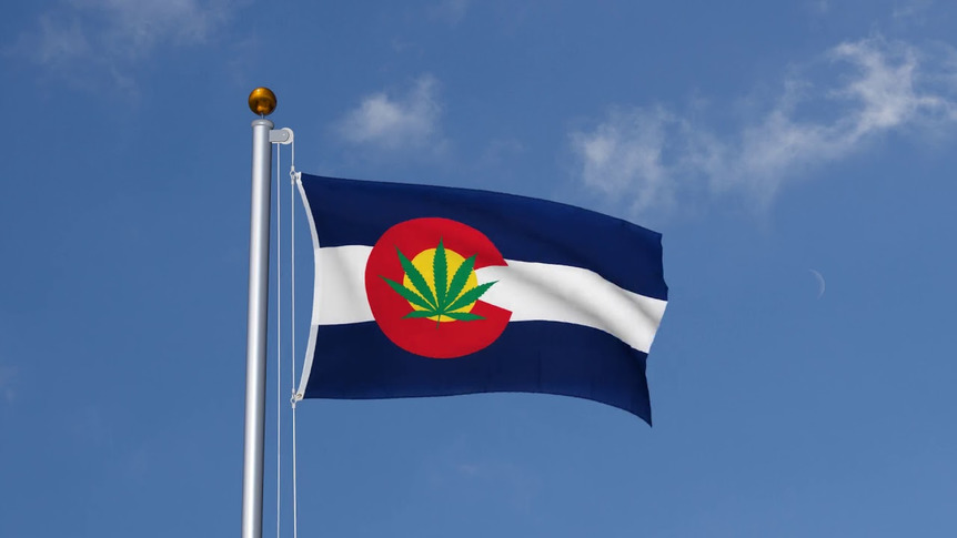 USA Colorado Marijuana - 3x5 ft Flag