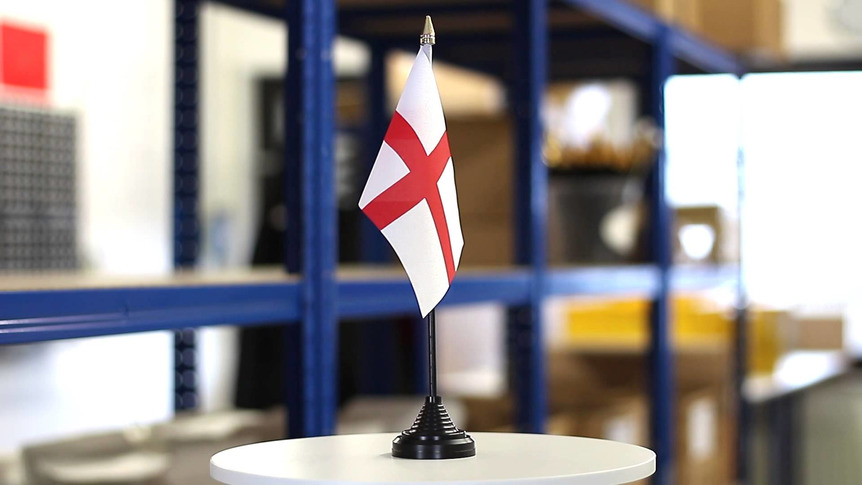 Angleterre St. George - Mini drapeau de table 10 x 15 cm