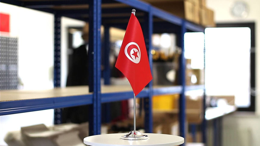 Tunisia - Satin Table Flag 6x9"