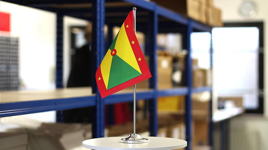 Grenada - Satin Table Flag 6x9"