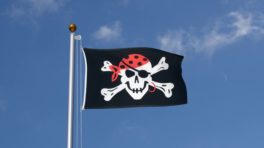 Pirate One eyed Jack - 3x5 ft Flag