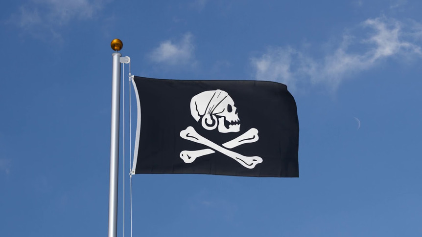 Pirat Henry Avery - Flagge 90 x 150 cm