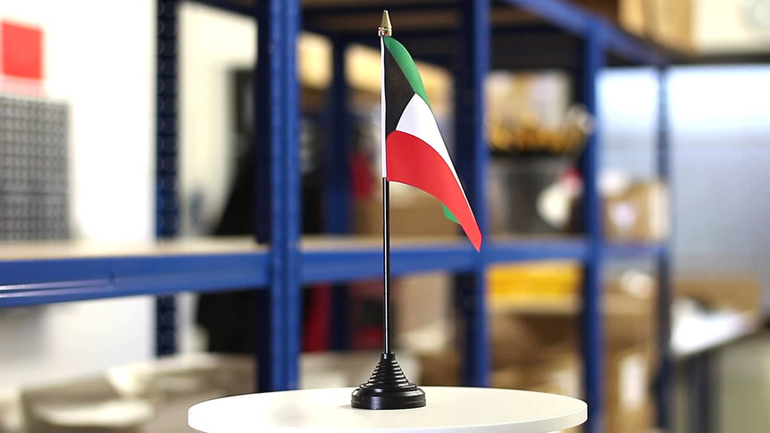 Kuwait - Tischflagge 10 x 15 cm