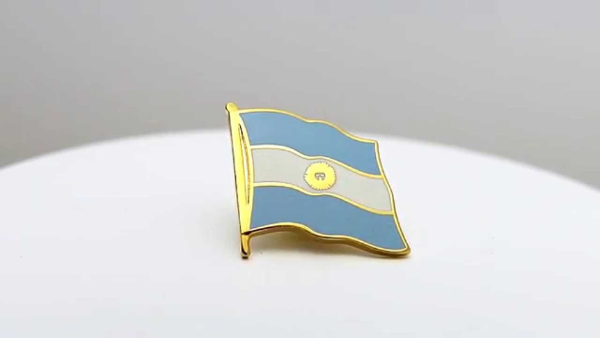 Argentinien - Flaggen Pin 2 x 2 cm