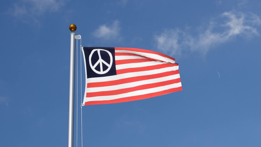 USA Peace - Drapeau 90 x 150 cm