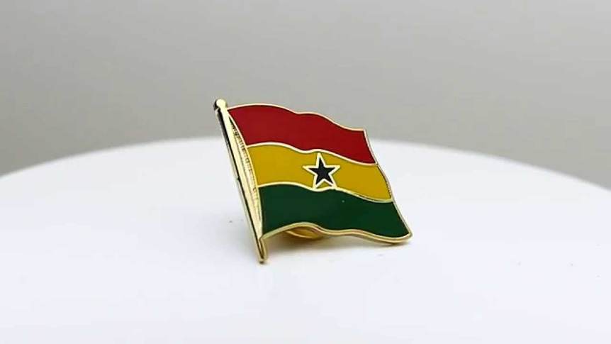 Ghana - Pin's drapeau 2 x 2 cm