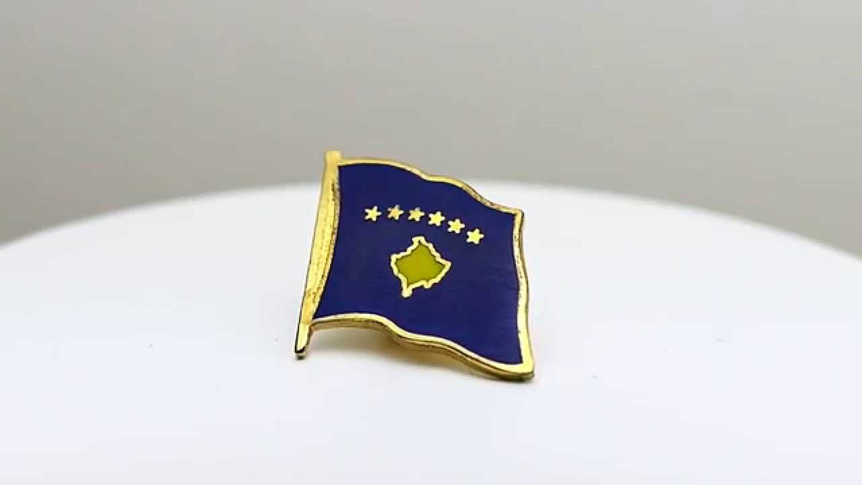 Kosovo - Flaggen Pin 2 x 2 cm