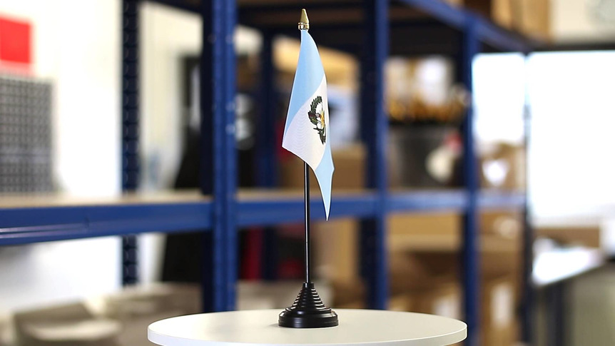 Guatemala - Mini drapeau de table 10 x 15 cm
