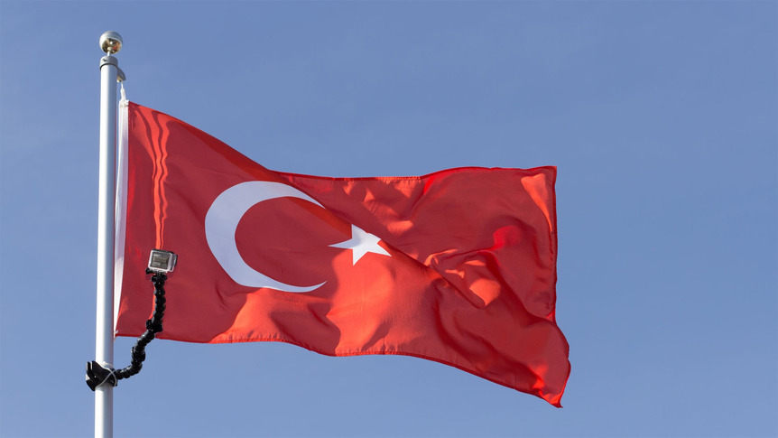 Turquie - Drapeau 90 x 150 cm