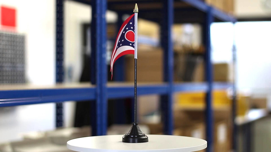 Ohio - Mini drapeau de table 10 x 15 cm