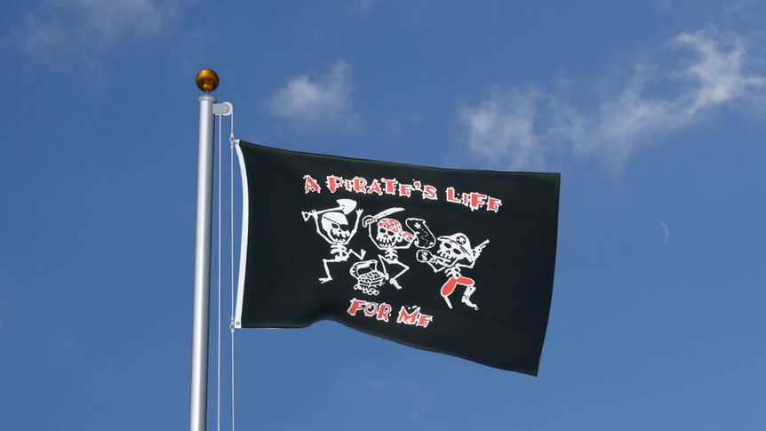 Pirat Pirates Life - Flagge 90 x 150 cm