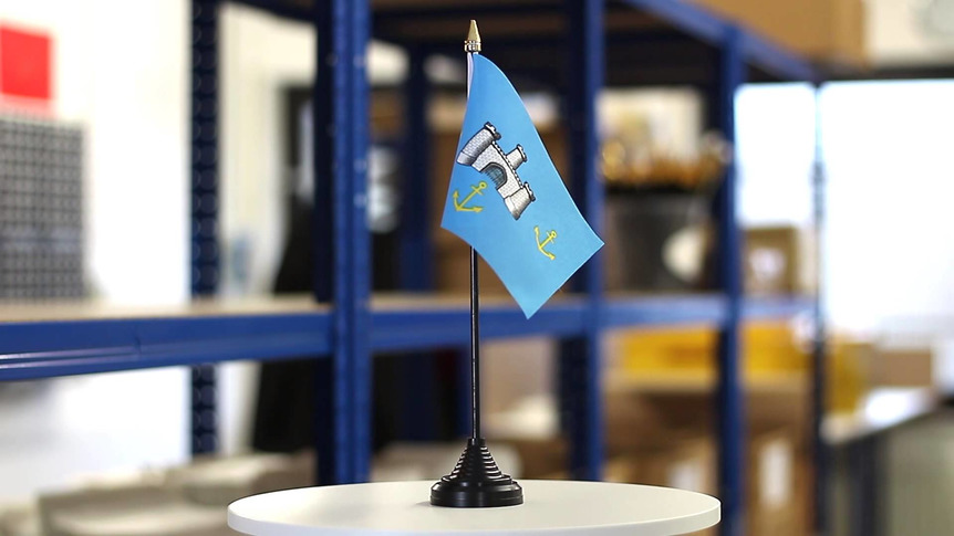 Isle-of-Wight Council - Mini drapeau de table 10 x 15 cm