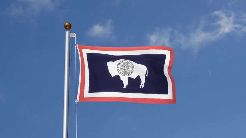 Wyoming - Flagge 90 x 150 cm