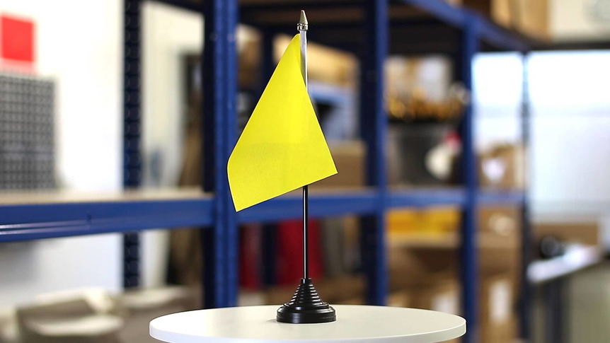 Gelbe - Tischflagge 10 x 15 cm