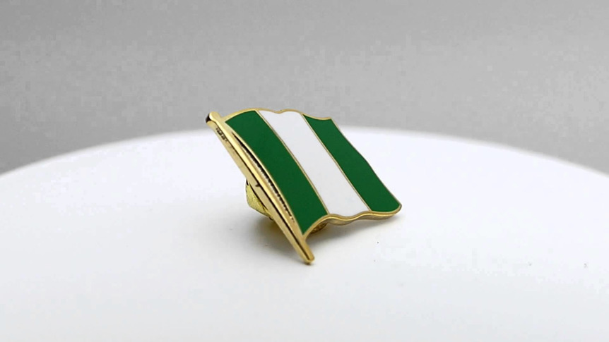 Nigeria - Flaggen Pin 2 x 2 cm