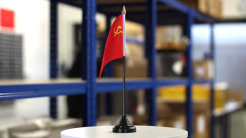 UDSSR Sowjetunion - Tischflagge 10 x 15 cm