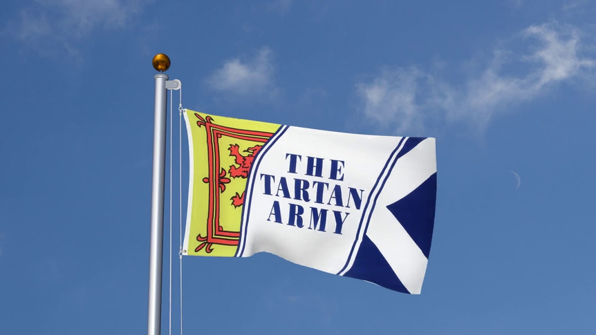 Schottland Tartan Army - Flagge 90 x 150 cm