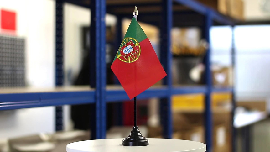 Portugal - Tischflagge 10 x 15 cm
