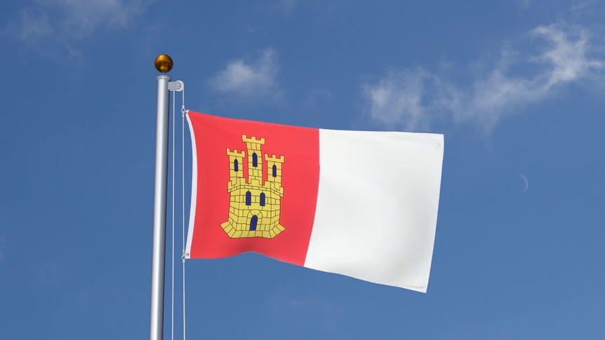 Kastilien La Mancha - Flagge 90 x 150 cm