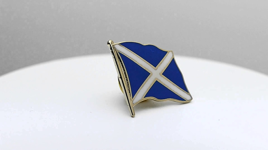 Schottland navy - Flaggen Pin 2 x 2 cm